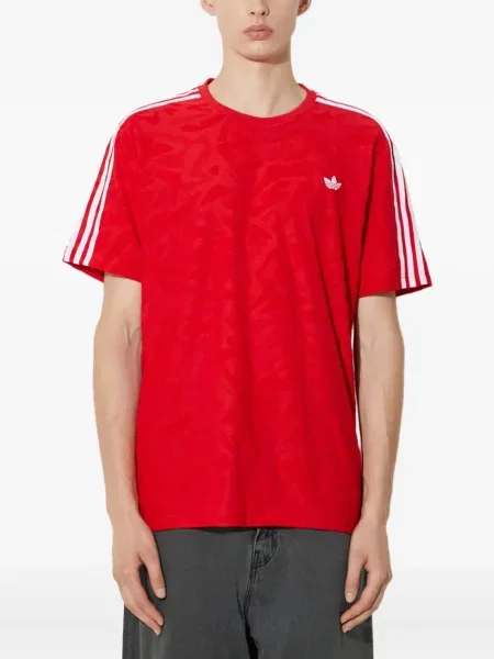 Koszulka Adidas z nadrukiem do biegania w abstrakcyjne wzory szara