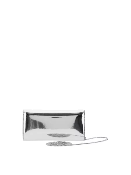 Torebka skórzana Jimmy Choo szara