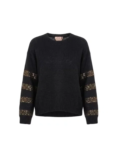 Sweter Twinset czarny