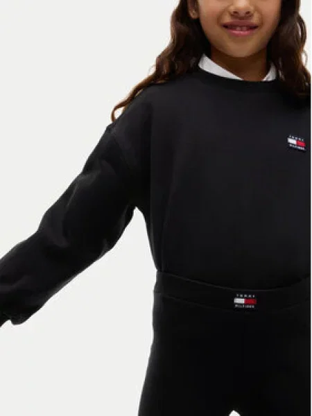 Tommy Hilfiger Pulóver és leggins szett Heritage fekete