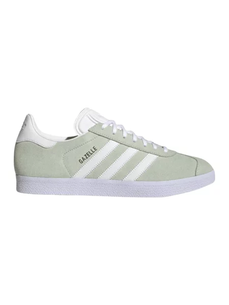Sneakersy Adidas sznurowane zamszowe zielone