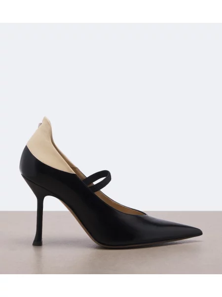 Pantofi cu toc Fendi din piele negru