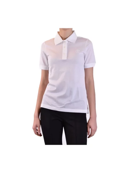 Koszulka polo Burberry klasyczna biała