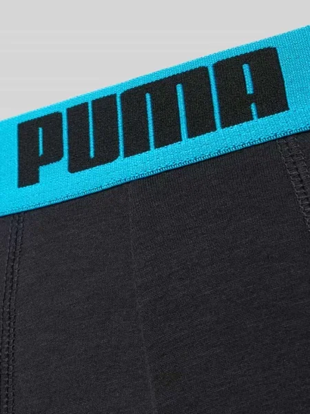 Bokserki o kroju slim fit z mieszanki bawełny w zestaw 2 szt. model EVERDAY' Puma czarne