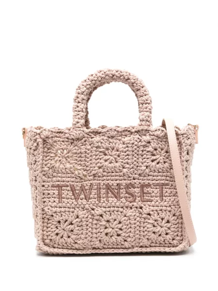 Geantă shopper Twinset roz
