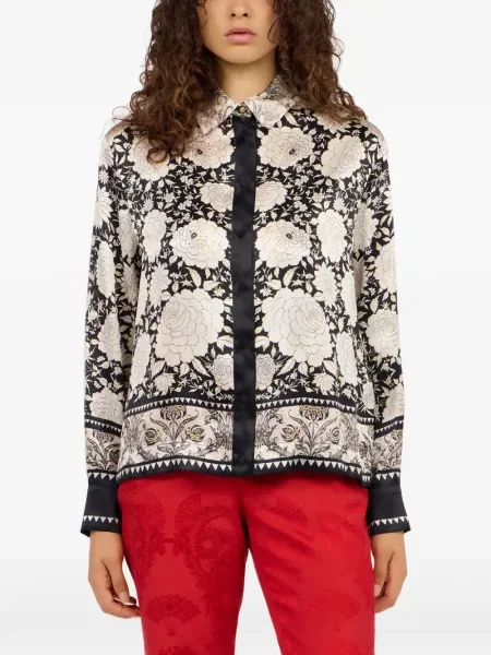 Cămașă Roberto Cavalli cu model floral cu imagine