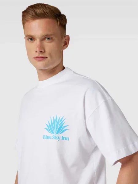 T-shirt z nadrukiem z logo Blue Sky Inn biała