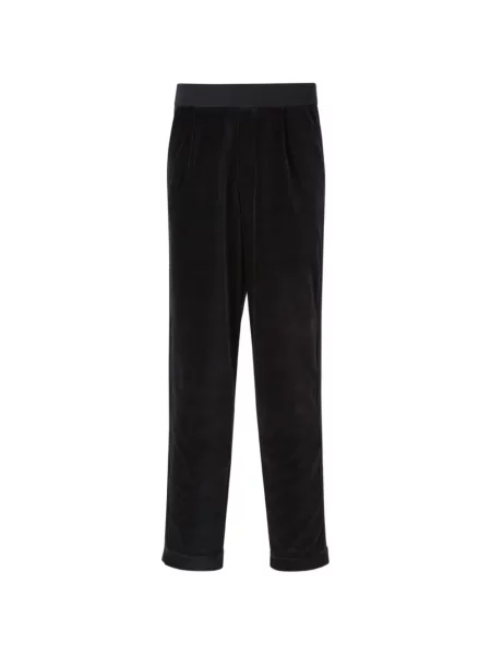 Pantaloni Rhude de catifea cu dungi negru