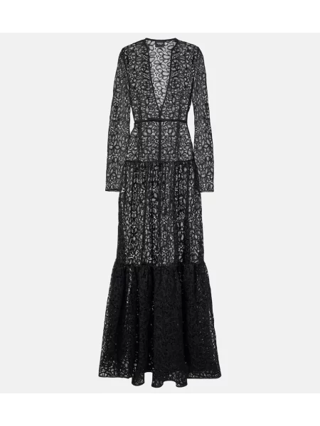 Haljina Giambattista Valli s čipkom crna