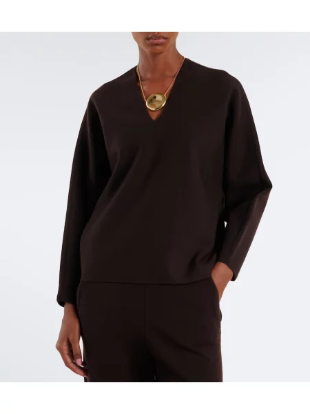 Pulover Max Mara de lână maro