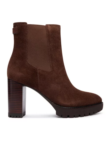 Botki LAUREN RALPH LAUREN brązowe
