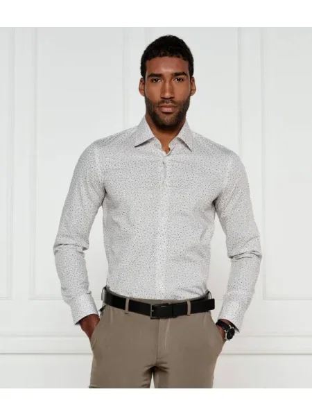 BOSS BLACK Ing | stretch fekete
