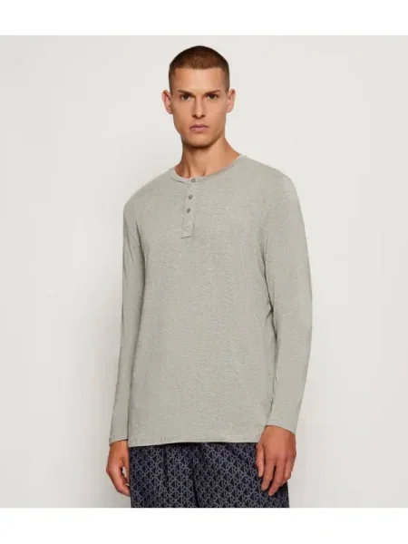 Tricou mânecă lungă Calvin Klein Underwear gri