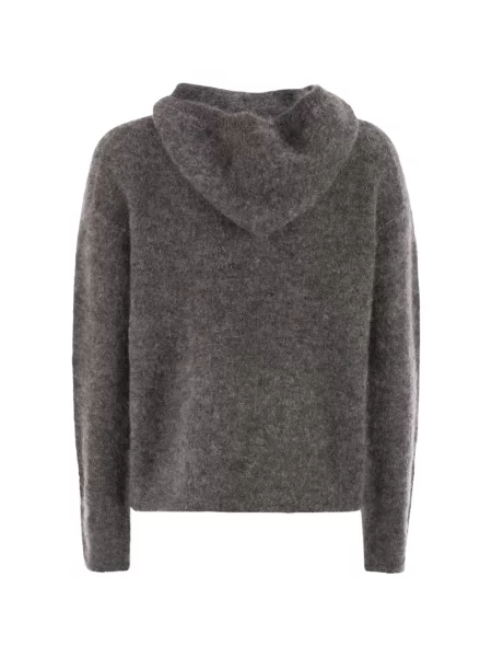 Pulover 's Max Mara de lână cu glugă gri