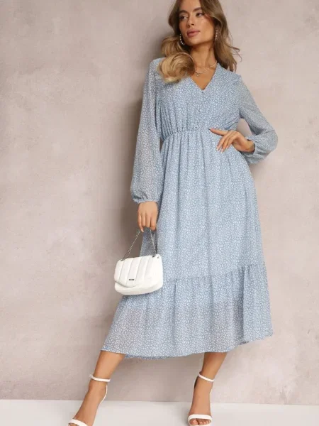 Rochie deschis Kataea albastru