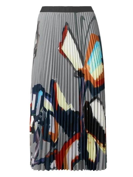 Munthe Fustă CHARMING albastru marin / albastru deschis portocaliu gri