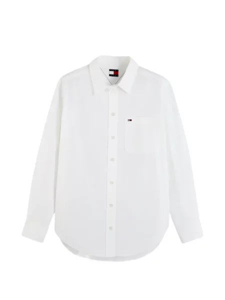 Cămașă Tommy Hilfiger cu buzunare aplicate cu autograf alb