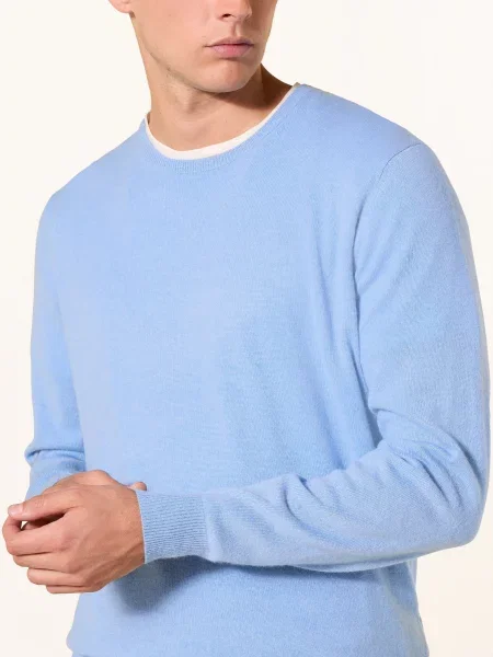 Strokesman's Sweter Z Kaszmiru blau