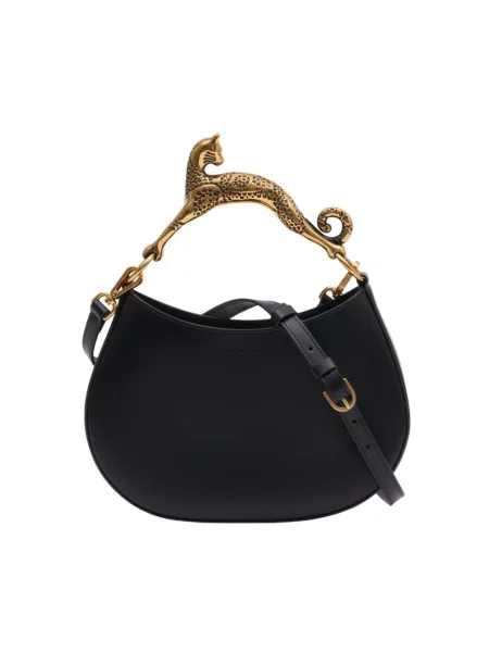 Torebka hobo Lanvin skórzana czarna