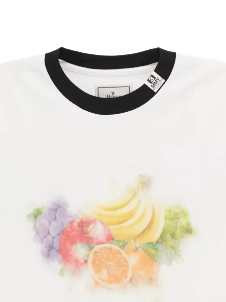 Tricou Maison Mihara Yasuhiro cu imagine alb