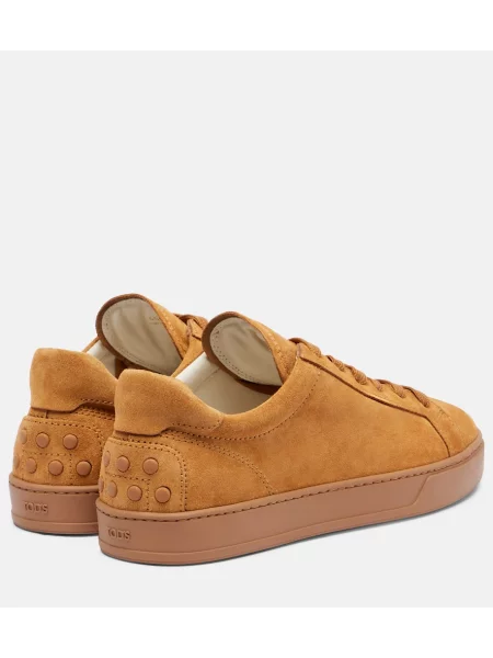 Sneakerși Tod's din piele de căprioară maro