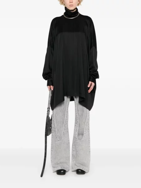 Palaidinė Rick Owens satininis juoda