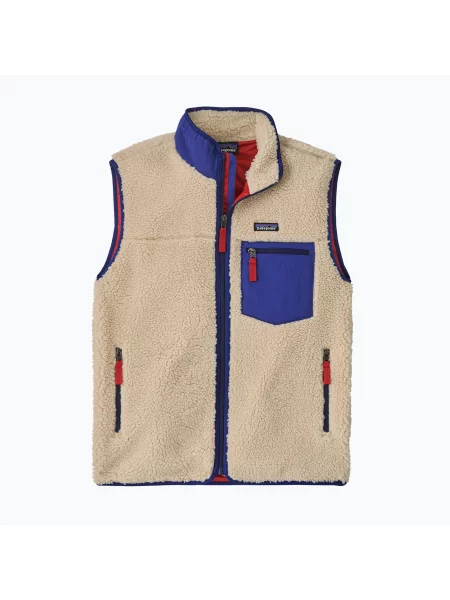 Vestă pentru bărbați Patagonia Classic Retro-X dark natural w/cobalt blue albastru