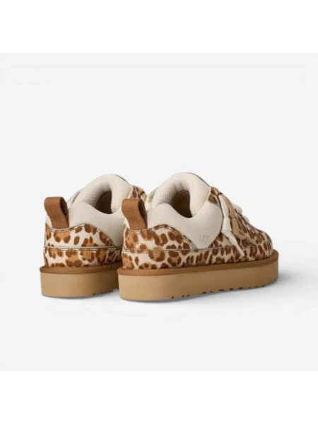 Pantofi Ugg cu model leopard alb