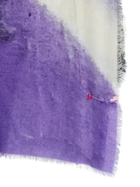 Šal Talking Walls s printom ljubičasta