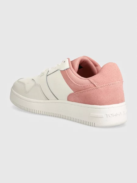 Bőr tornacipő Tommy Jeans fehér