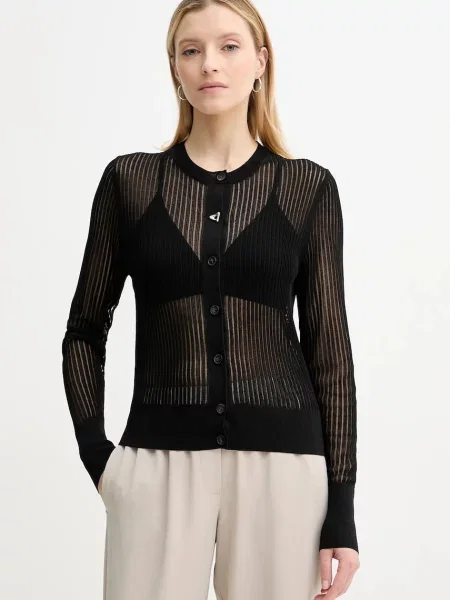 AERON cardigan CONSTANT femei light negru