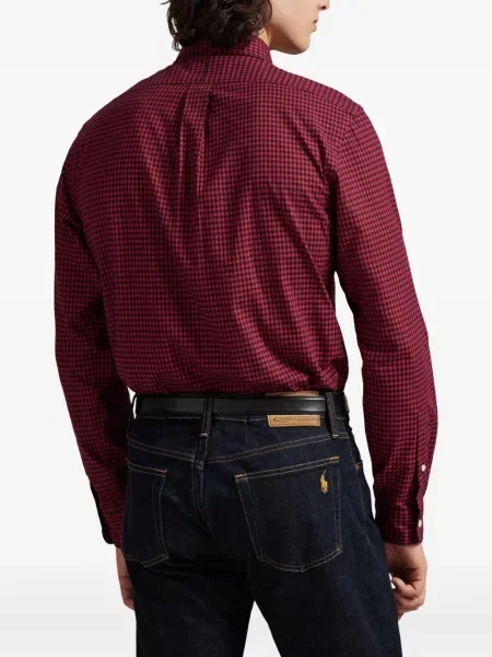 Ριγέ polo Polo Ralph Lauren με κουκούλα με αυτόγραφο λευκό