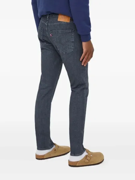 Карирани дънки straight leg Levi's® с шипове кафяво