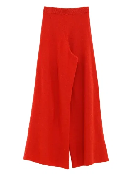 Pantaloni Baserange tricotate roșu