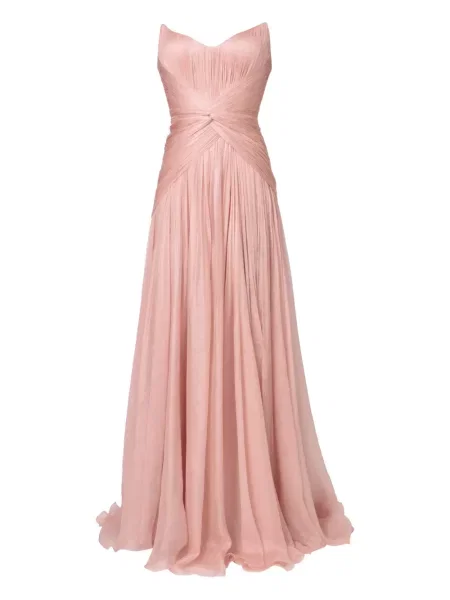 Rochie maxi Iris Serban de costum roz