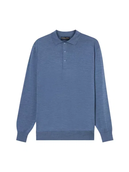 Sweter Brooks Brothers wełniany niebieski