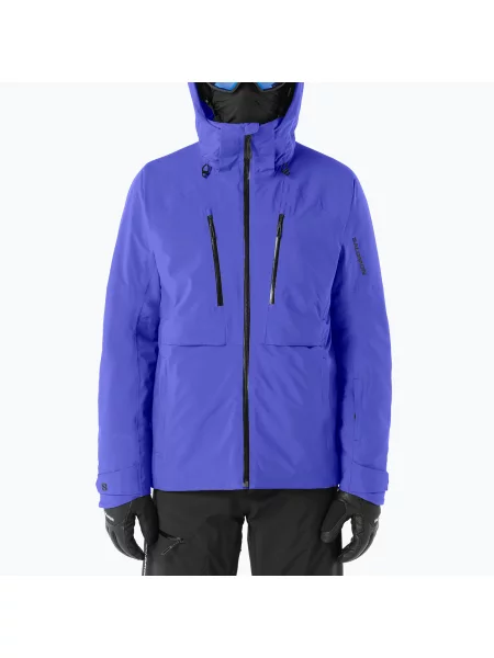 Geacă de schi pentru bărbați Salomon Brilliant clematis blue albastru