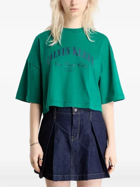 Tricou Calvin Klein cu imagine verde