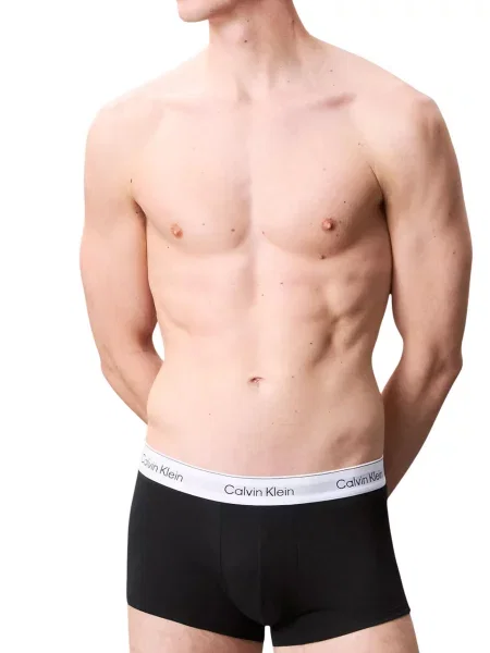 Nohavičky Calvin Klein s nízkym pásom čierna