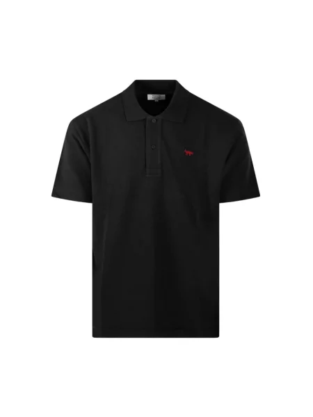 Koszulka polo Maison Kitsune czarna