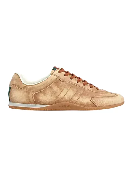 Sneakersy Gucci skórzane brązowe