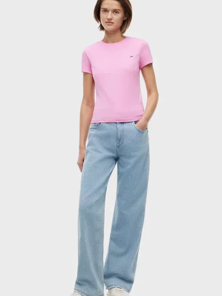 Футболка Tommy Jeans рожева