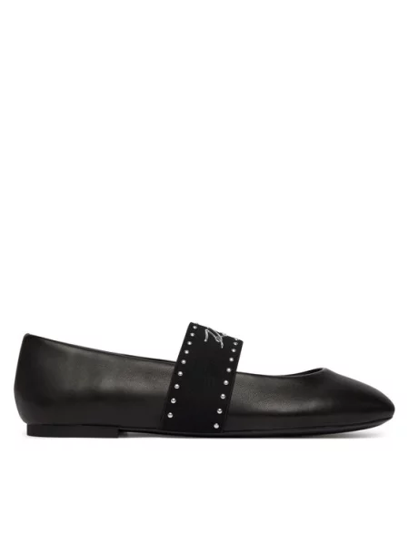 KARL LAGERFELD Balerinke Karo črna