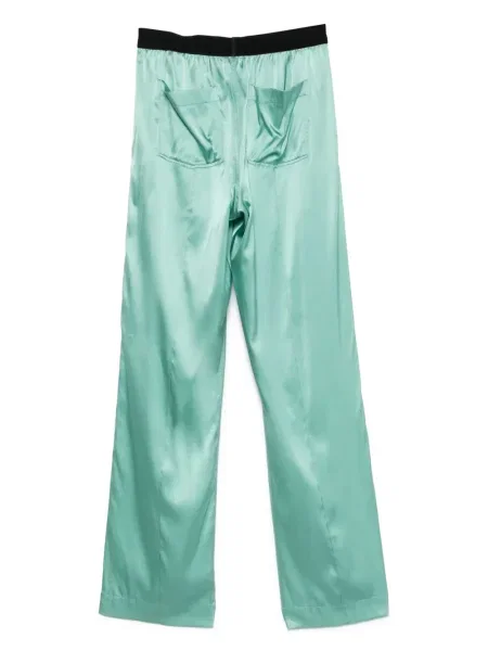 Pijamale Tom Ford din satin verde
