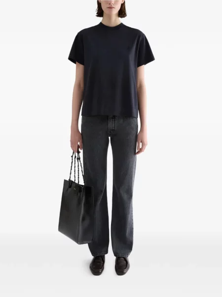 Cu centură blugi Jil Sander gri