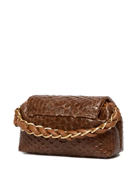 Geantă shopper Marella țesută maro