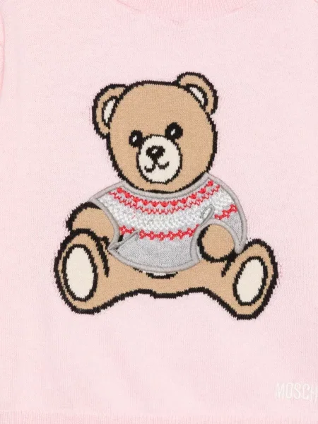 Sweter dziecięcy Moschino różowy