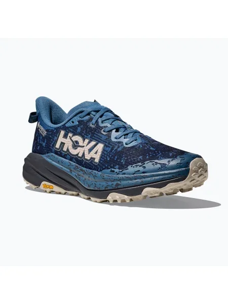 Мъжки обувки за бягане HOKA Speedgoat 6 GTX foggy night/charcoal grey сиво