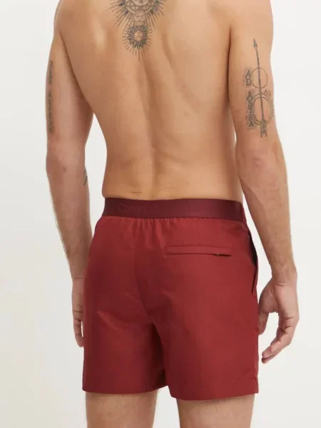 Férfi Calvin Klein Casual Tailored syrah fürdőruha rövidnadrág. Méret: M piros