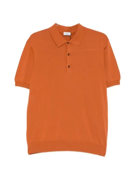 Polo Etro cu broderie portocaliu